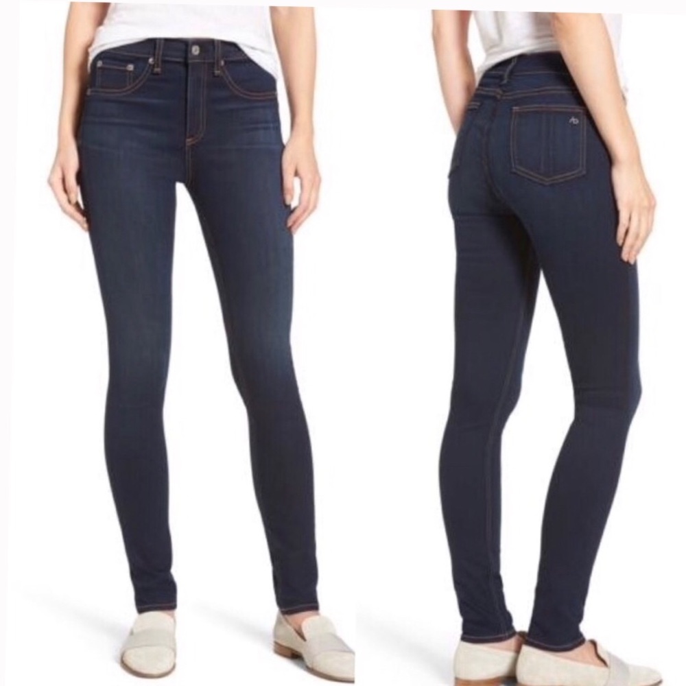 NWOT Rag & Bone high rise dark wash skinny jeans